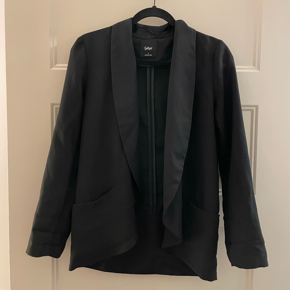 Sportsgirl Blazer in Black - Women's Size AU 8